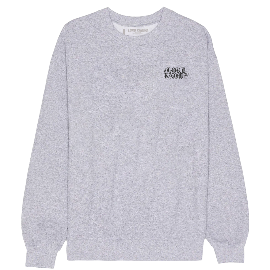 LOCCED OUT MARY CREWNECK (GREY) – LORD KNOWS
